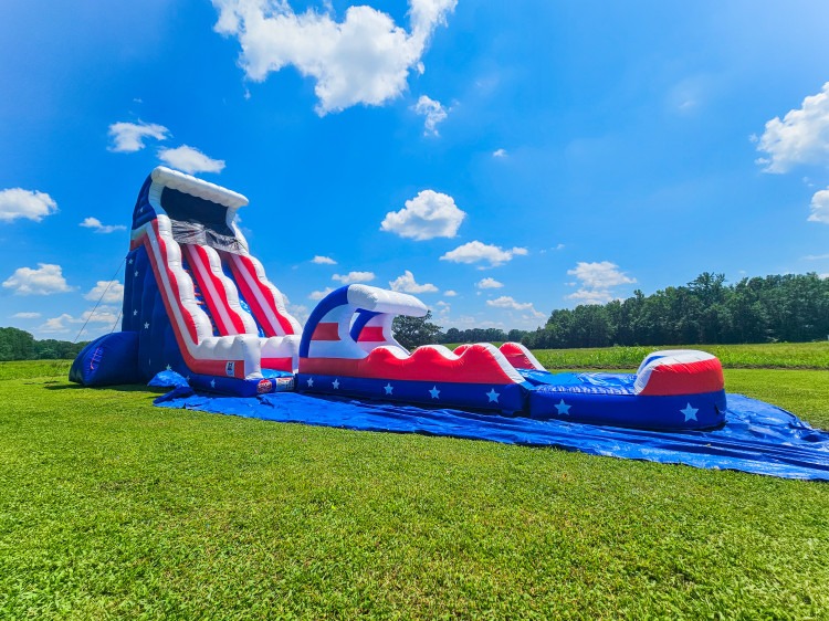 23' Stars & Stripes Deluxe Water Slide