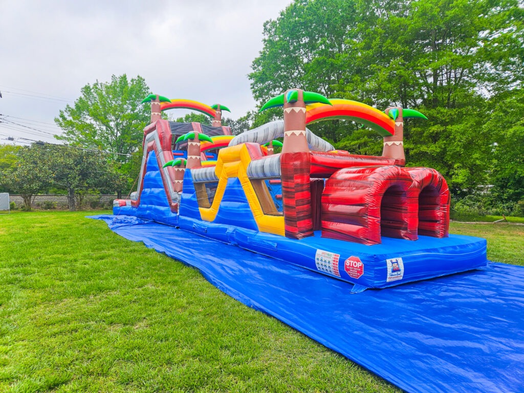obstacle course rentals in north carolina from tobacco road inflatables
