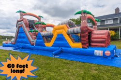 Tropical Adventure Obstacle Course (Wet or Dry) - 60'