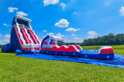 23' Stars & Stripes Deluxe Water Slide