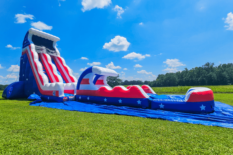 23' Stars & Stripes Deluxe Water Slide